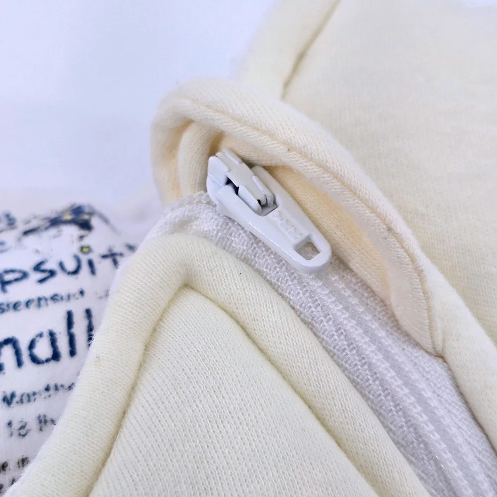Baby Merlins Magic Sleepsuit Cream Cotton Swaddle Transition Small 3-6 Months
